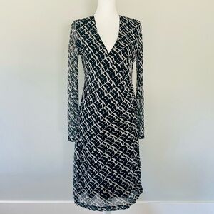 Kenneth Cole 100% Silk Wrap Dress